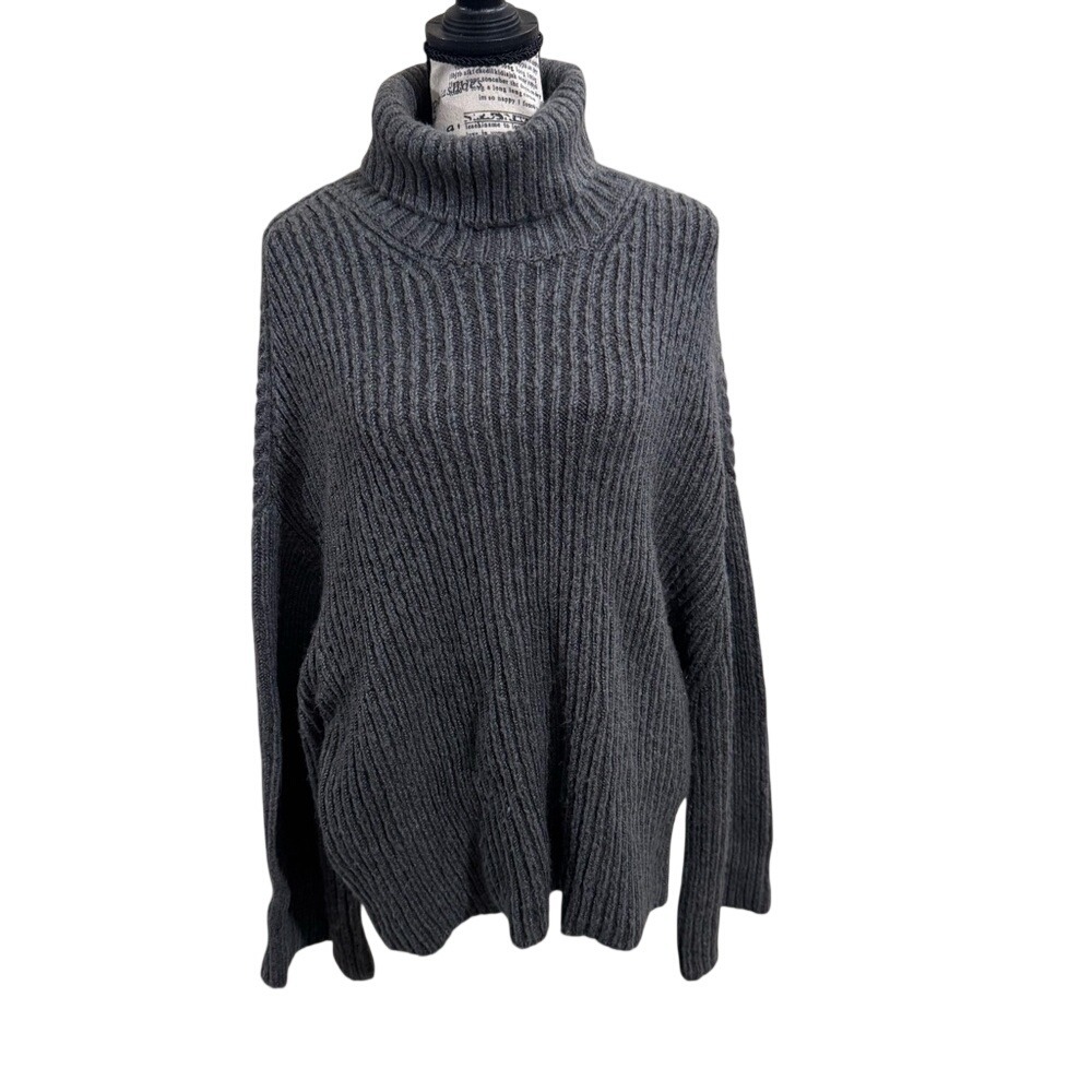 Olivaceous Gray Turtleneck Sweater